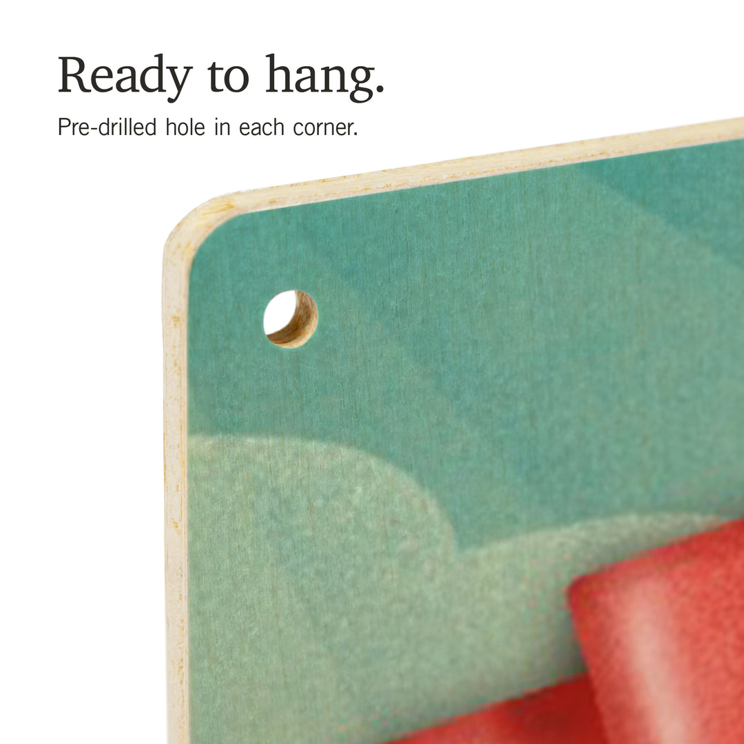 Wyoming, Christmas Holiday Tradition, Wood Signs and Postcards Wood Lantern Press