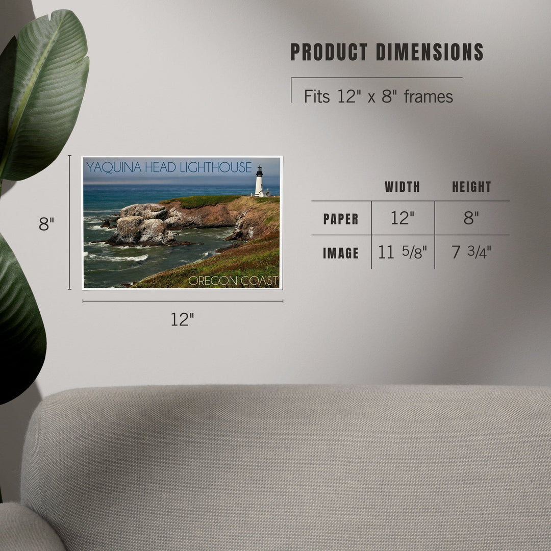 Yaquina Head Lighthouse, Oregon Coast, Art & Giclee Prints Art Lantern Press