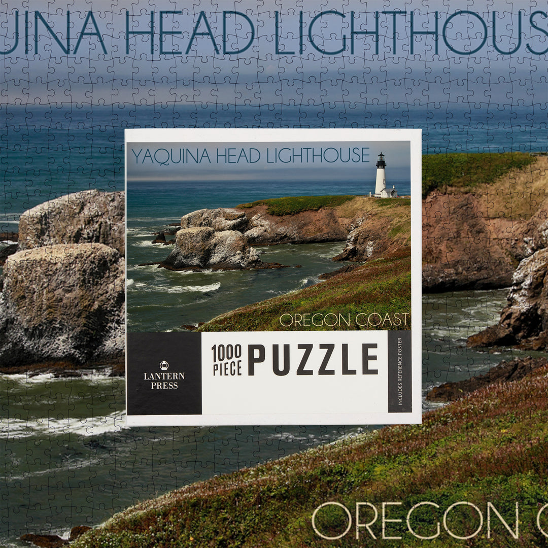 Yaquina Head Lighthouse, Oregon Coast, Jigsaw Puzzle Puzzle Lantern Press
