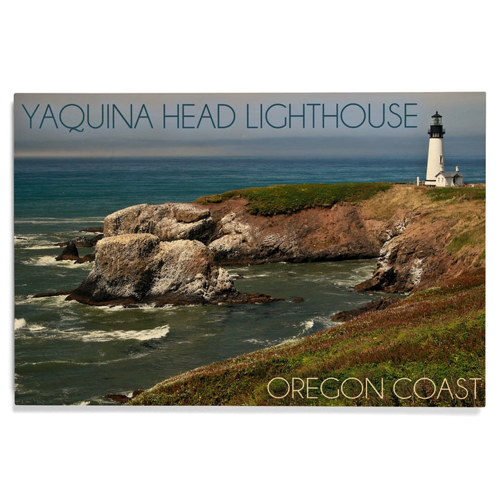 Yaquina Head Lighthouse, Oregon Coast, Lantern Press Photography, Wood Signs and Postcards Wood Lantern Press