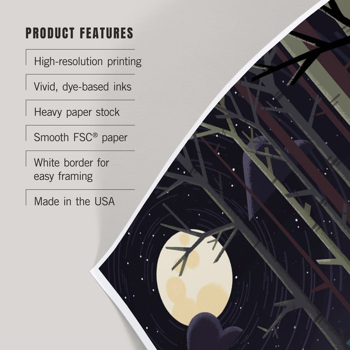 Yellowstone National Park, Wyoming, Camping by Cliffside, Pop Sky, Art & Giclee Prints Art Lantern Press