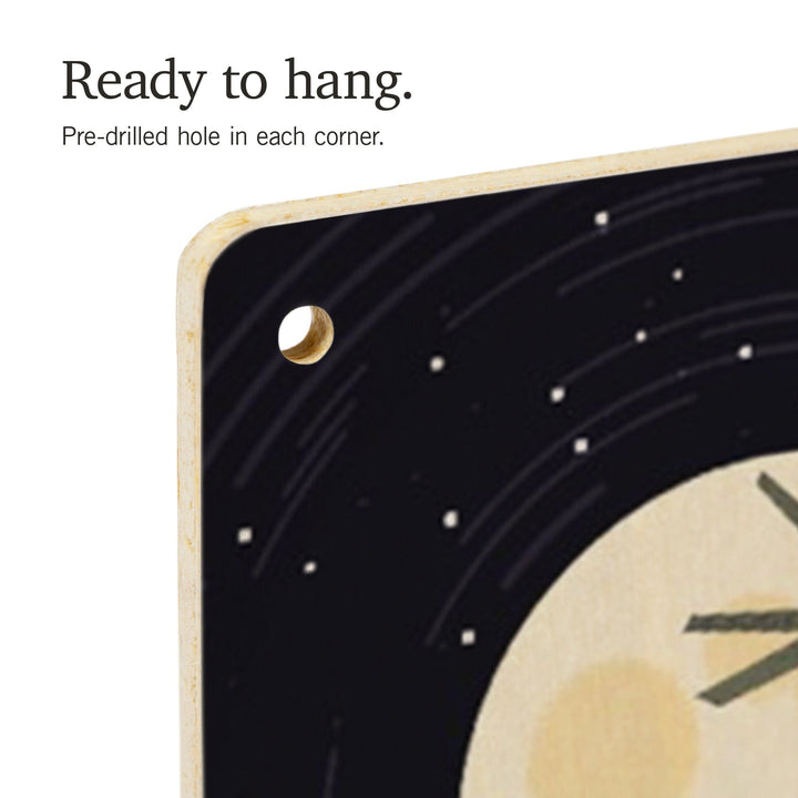 Yellowstone National Park, Wyoming, Camping by Cliffside, Pop Sky, Wood Signs and Postcards Wood Lantern Press