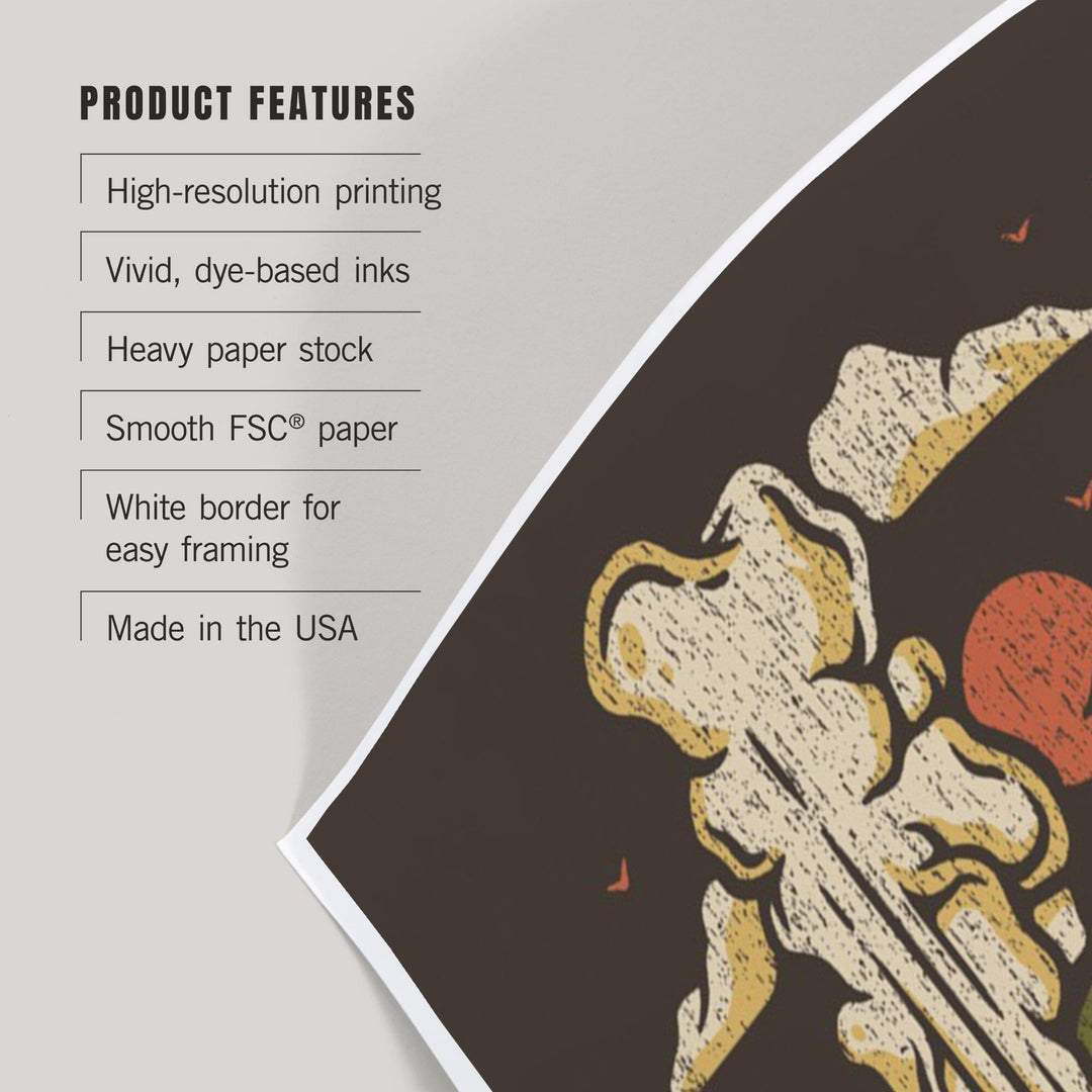 Yellowstone National Park, Wyoming, Distressed Mountain Scene, Art & Giclee Prints Art Lantern Press