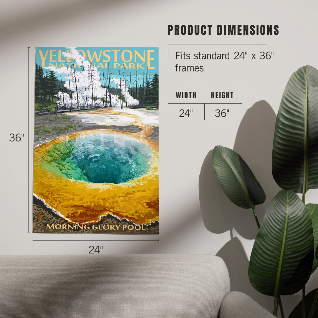 Yellowstone National Park, Wyoming, Morning Glory Pool, Art & Giclee Prints Art Lantern Press
