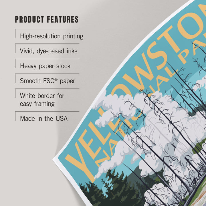 Yellowstone National Park, Wyoming, Morning Glory Pool, Art & Giclee Prints Art Lantern Press