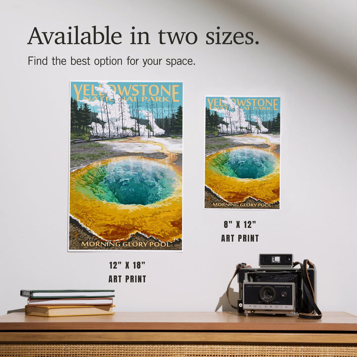 Yellowstone National Park, Wyoming, Morning Glory Pool, Art & Giclee Prints Art Lantern Press