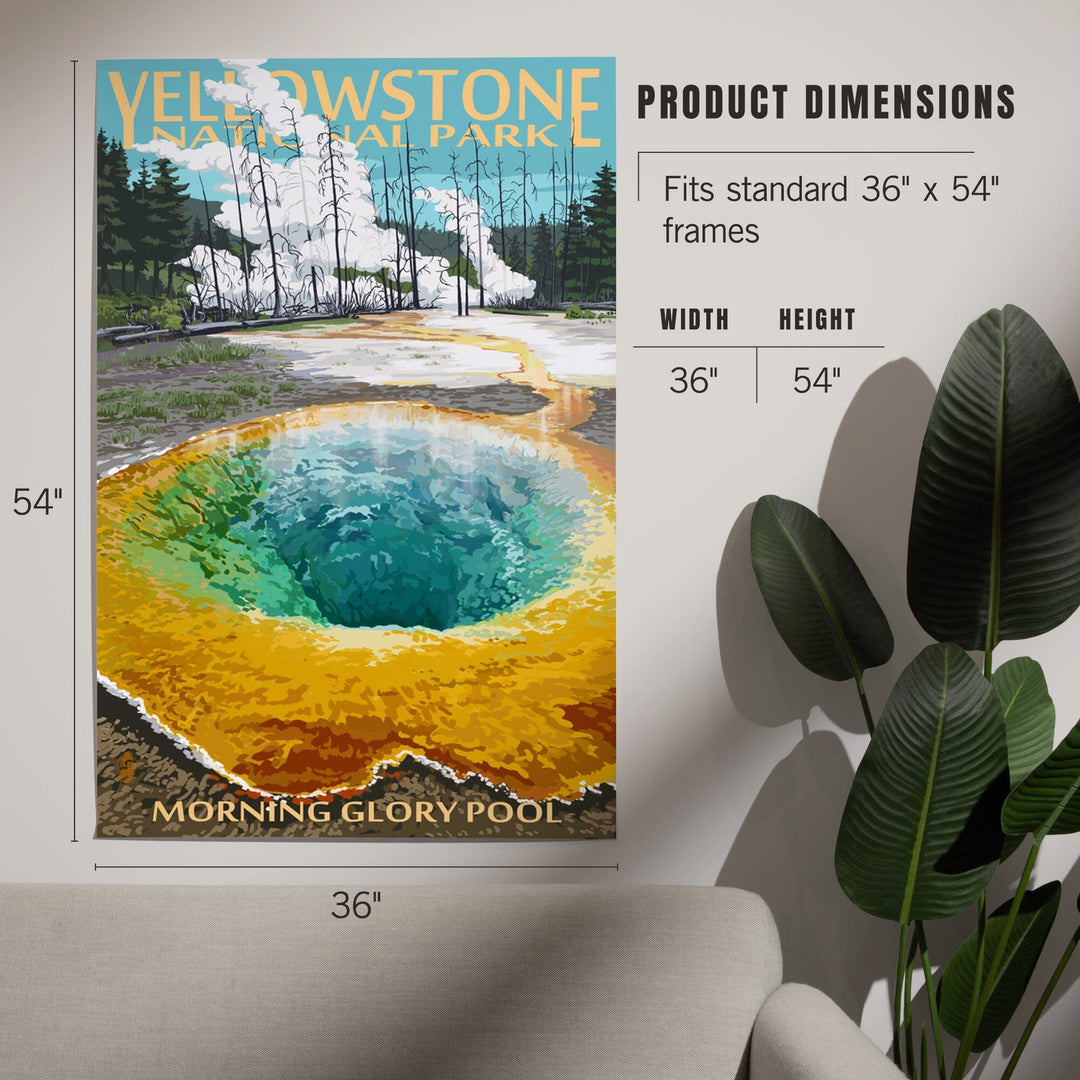 Yellowstone National Park, Wyoming, Morning Glory Pool, Art & Giclee Prints Art Lantern Press