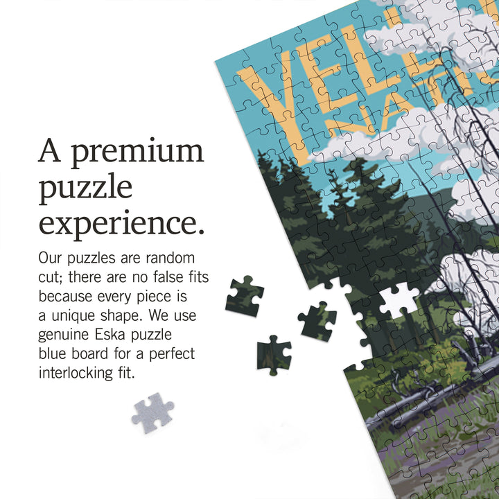 Yellowstone National Park, Wyoming, Morning Glory Pool, Jigsaw Puzzle Puzzle Lantern Press