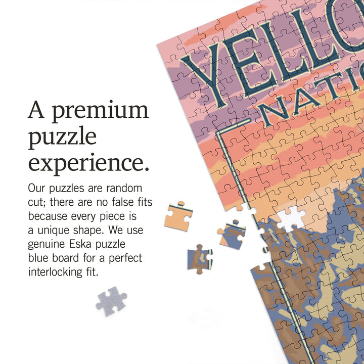 Yellowstone National Park, Wyoming, Spring Flowers, Jigsaw Puzzle Puzzle Lantern Press