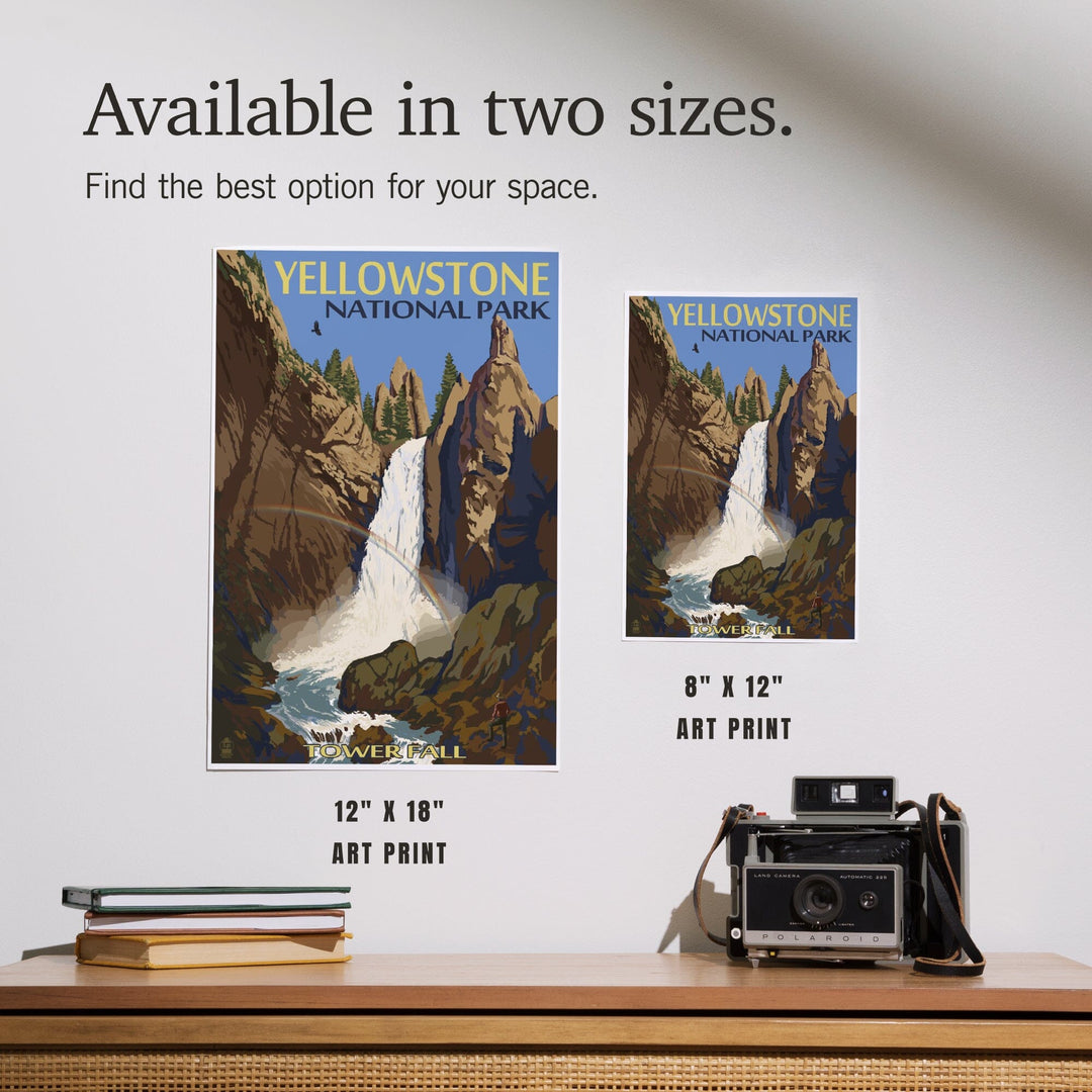 Yellowstone National Park, Wyoming, Tower Fall, Art & Giclee Prints Art Lantern Press