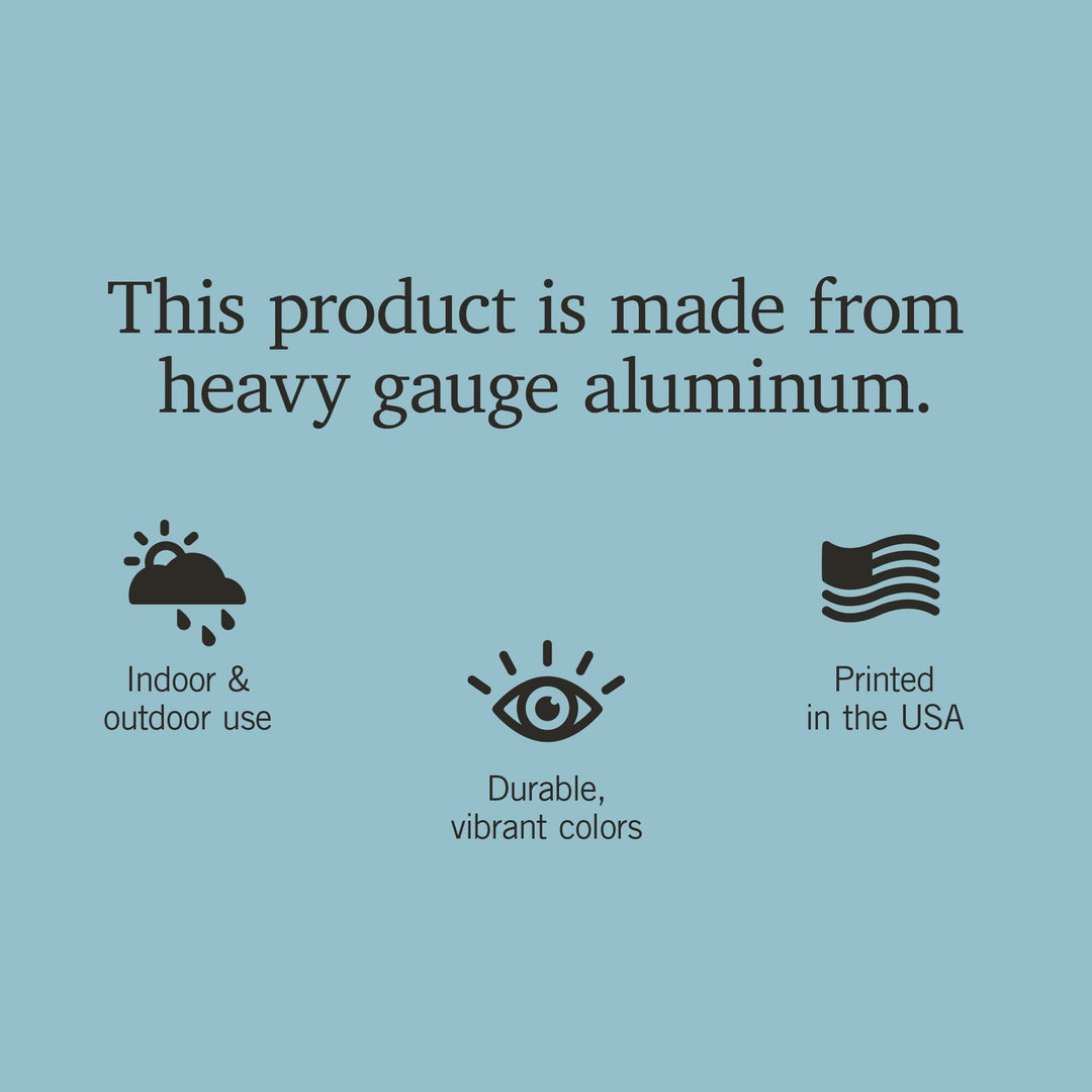 Yellowstone National Park, You Are Being Watched By Sasquatch, Metal Signs Metal Lantern Press