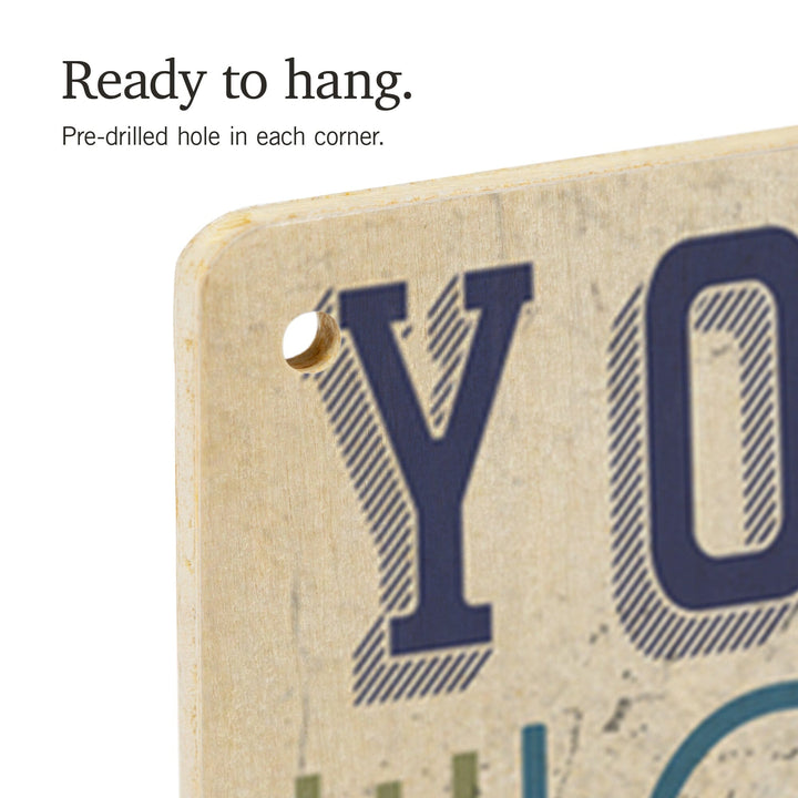 York Beach, Maine, Typography, Lantern Press Artwork, Wood Signs and Postcards Wood Lantern Press