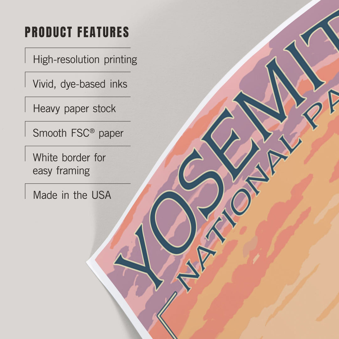 Yosemite National Park, California, Bear and Cubs with Flowers, Art & Giclee Prints Art Lantern Press