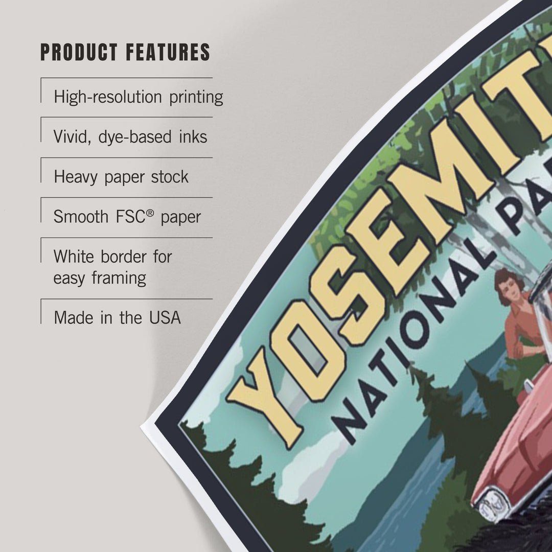 Yosemite National Park, California, Bear and Picnic Scene, Art & Giclee Prints Art Lantern Press