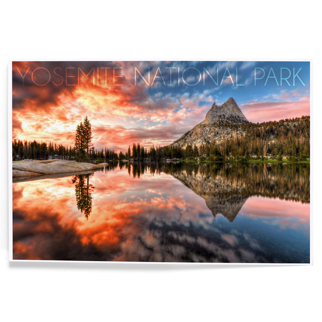 Yosemite National Park, California, Cathedral Lake, Art & Giclee Prints Art Lantern Press 8 x 12 Art Print