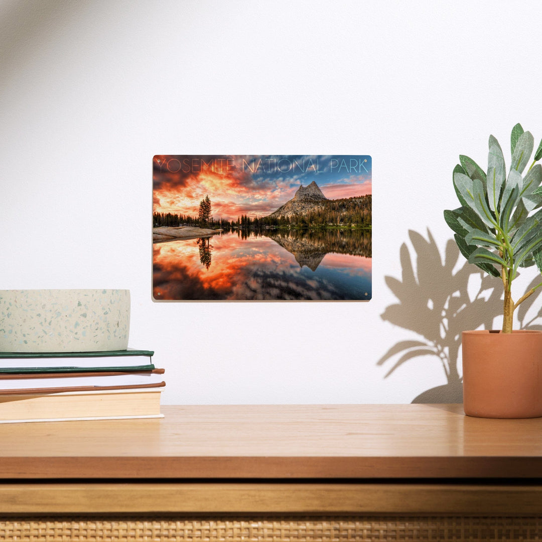 Yosemite National Park, California, Cathedral Lake, Lantern Press Photography, Wood Signs and Postcards Wood Lantern Press