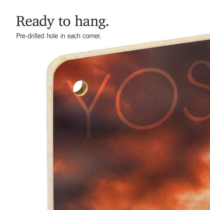 Yosemite National Park, California, Cathedral Lake, Lantern Press Photography, Wood Signs and Postcards Wood Lantern Press