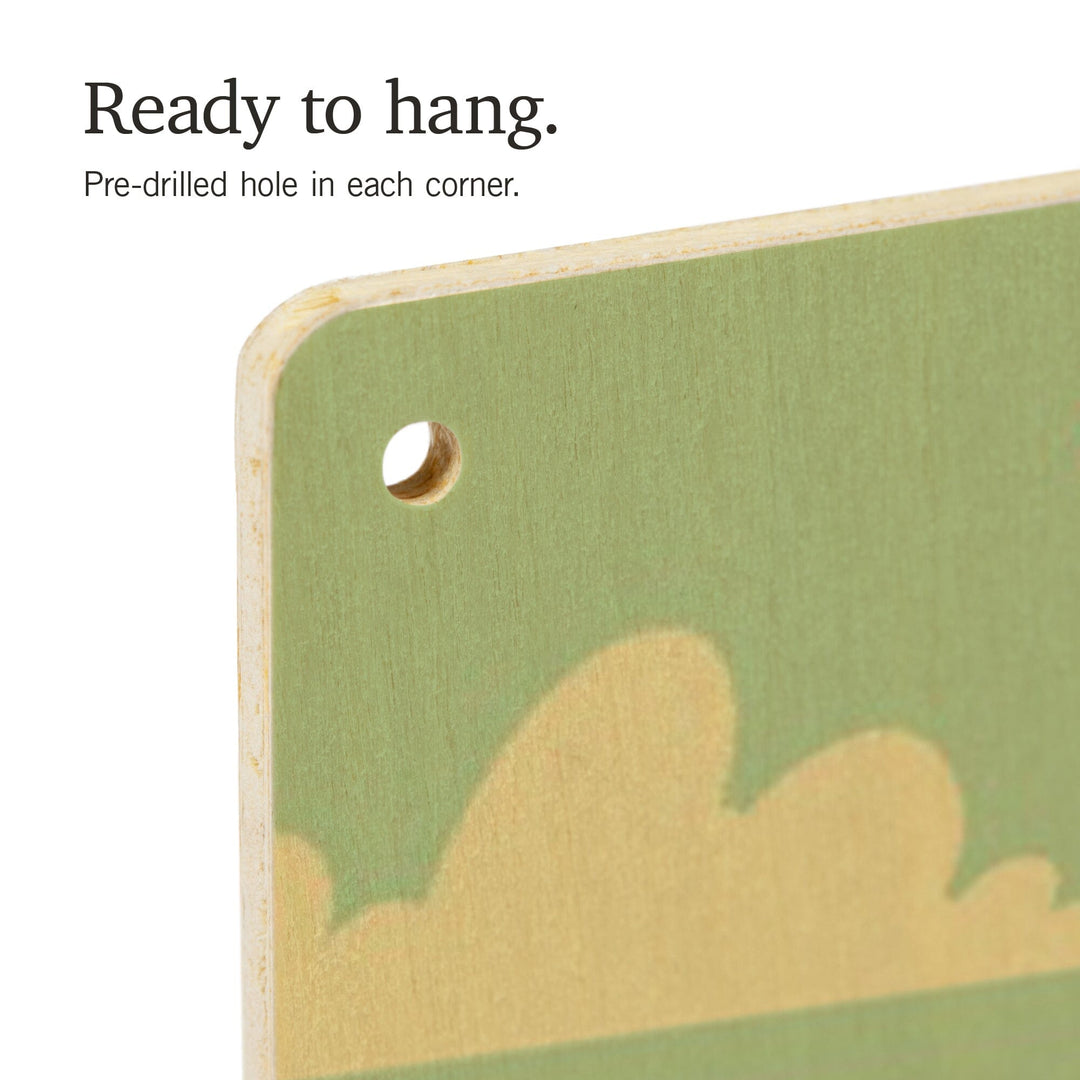 Yosemite National Park, California, El Capitan, Geometric National Park Series, Lantern Press Artwork, Wood Signs and Postcards Wood Lantern Press