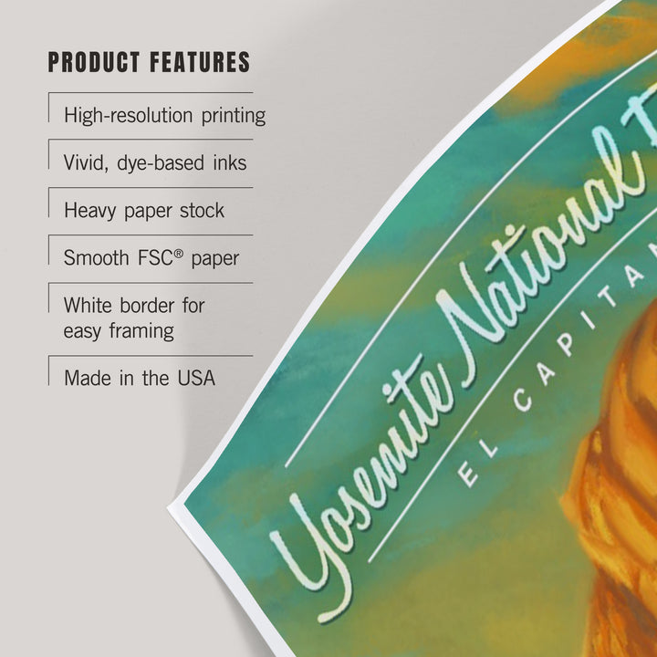 Yosemite National Park, California, El Capitan, Oil Painting, Art & Giclee Prints Art Lantern Press