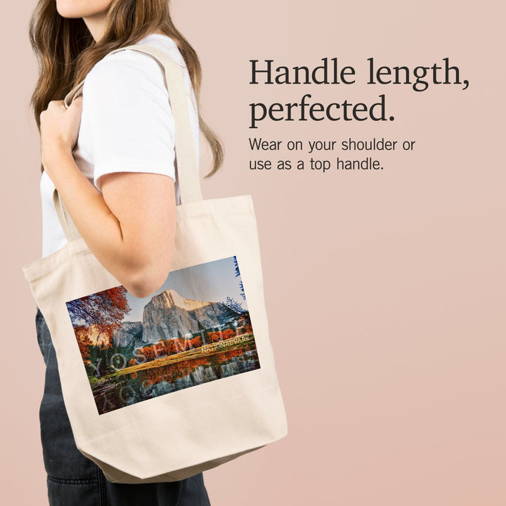 Yosemite National Park, California, Fall Colors and Reflection, Tote Bag Totes Lantern Press