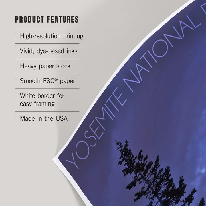 Yosemite National Park, California, Half Dome and Pine Tree, Art & Giclee Prints Art Lantern Press