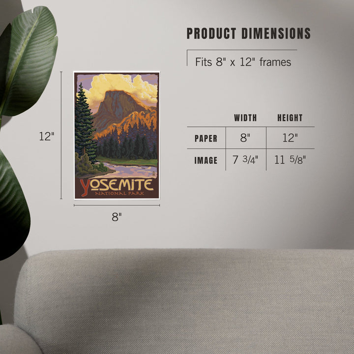 Yosemite National Park, California, Half Dome, Art & Giclee Prints Art Lantern Press