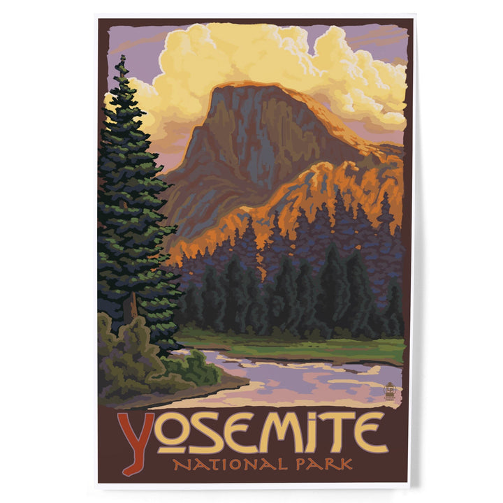 Yosemite National Park, California, Half Dome, Art & Giclee Prints Art Lantern Press 12 x 18 Art Print
