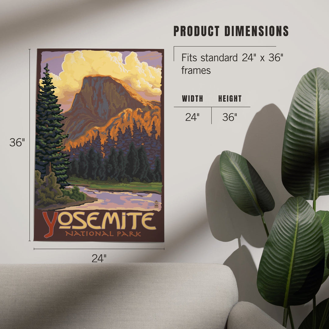 Yosemite National Park, California, Half Dome, Art & Giclee Prints Art Lantern Press