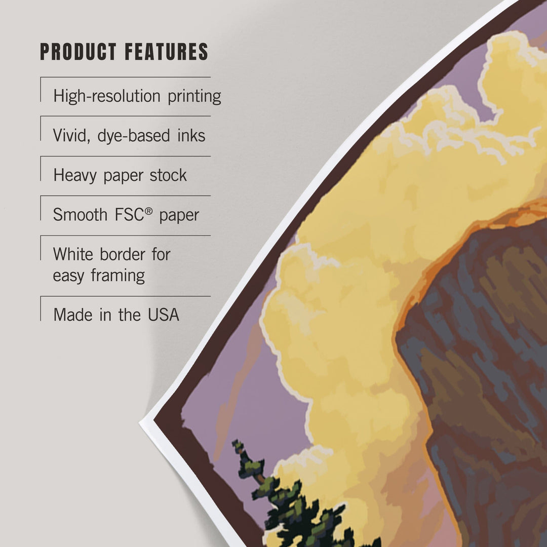 Yosemite National Park, California, Half Dome, Art & Giclee Prints Art Lantern Press