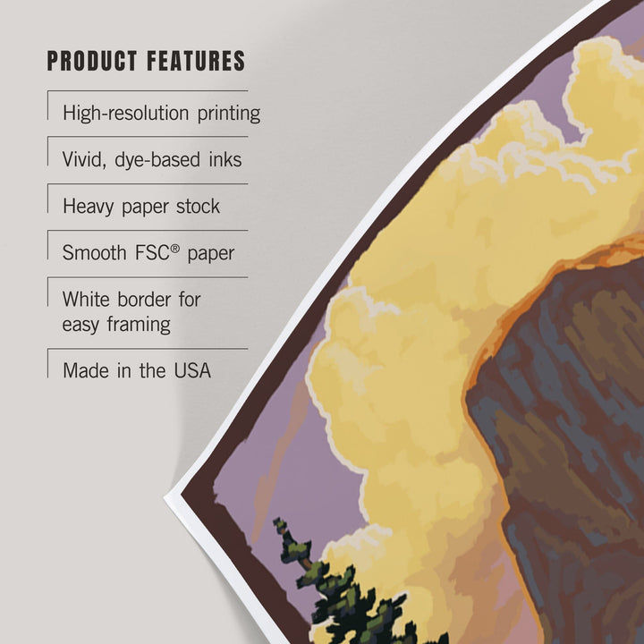 Yosemite National Park, California, Half Dome, Art & Giclee Prints Art Lantern Press