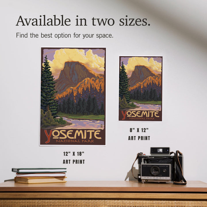 Yosemite National Park, California, Half Dome, Art & Giclee Prints Art Lantern Press