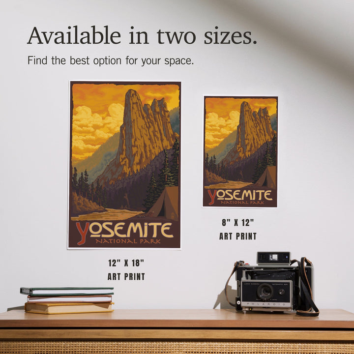 Yosemite National Park, California, Sentinel, Art & Giclee Prints Art Lantern Press