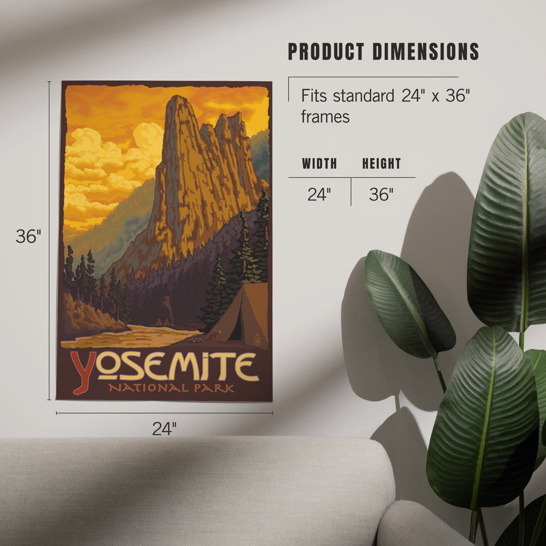 Yosemite National Park, California, Sentinel, Art & Giclee Prints Art Lantern Press