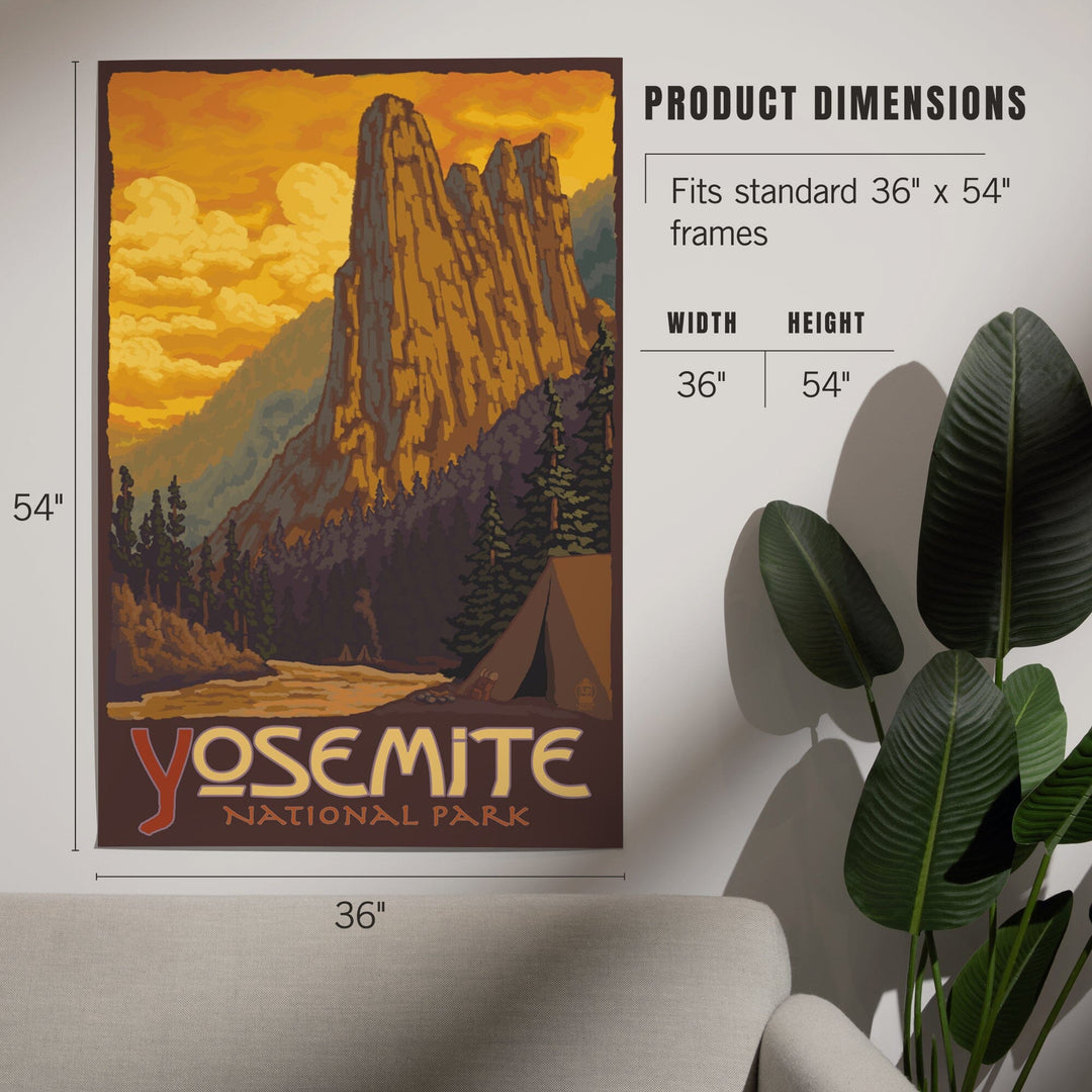 Yosemite National Park, California, Sentinel, Art & Giclee Prints Art Lantern Press