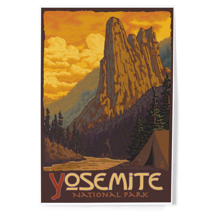 Yosemite National Park, California, Sentinel, Art & Giclee Prints Art Lantern Press