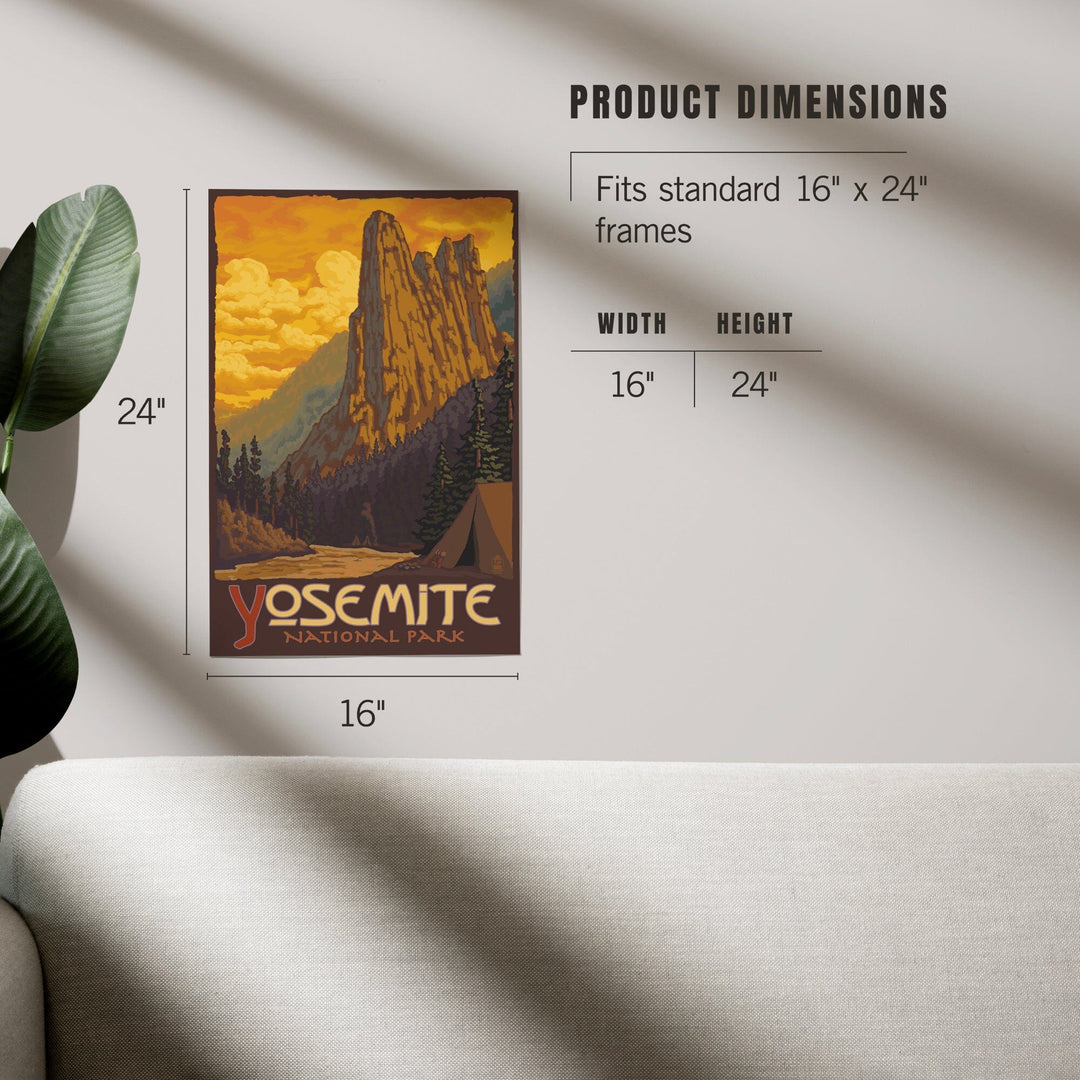 Yosemite National Park, California, Sentinel, Art & Giclee Prints Art Lantern Press