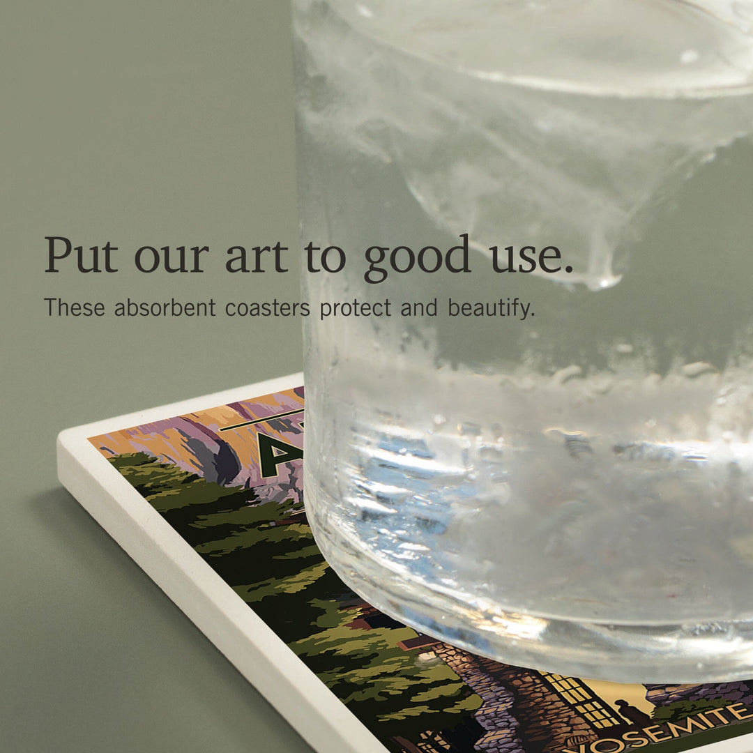 Yosemite National Park, California, The Ahwahnee, Coasters Coasters Lantern Press