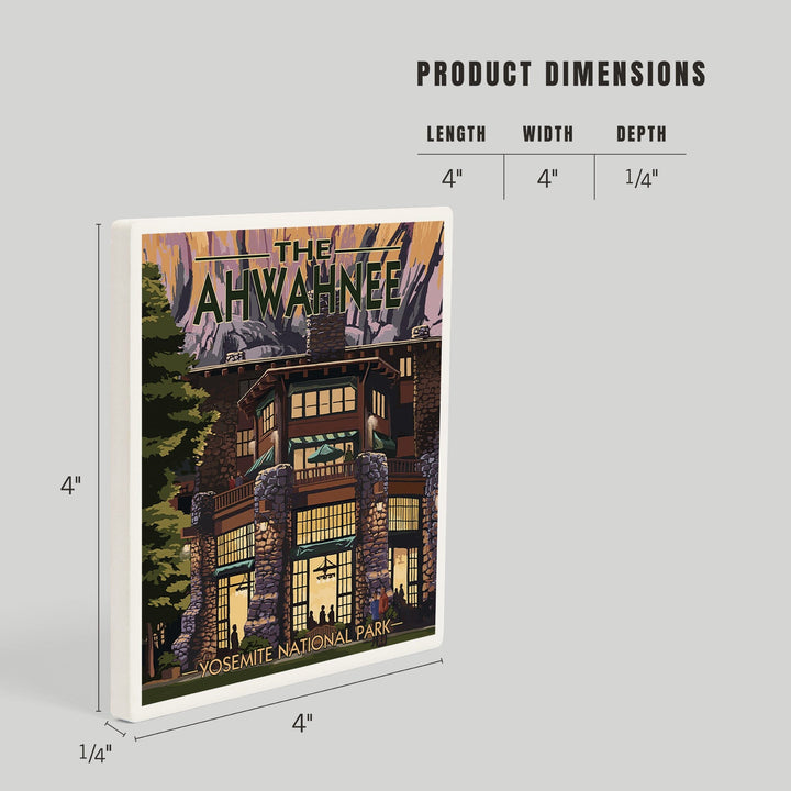Yosemite National Park, California, The Ahwahnee, Coasters Coasters Lantern Press