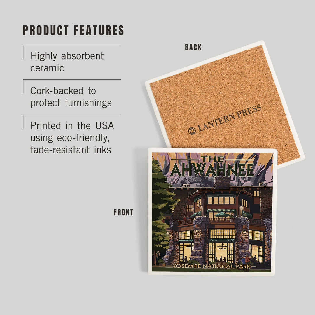 Yosemite National Park, California, The Ahwahnee, Coasters Coasters Lantern Press
