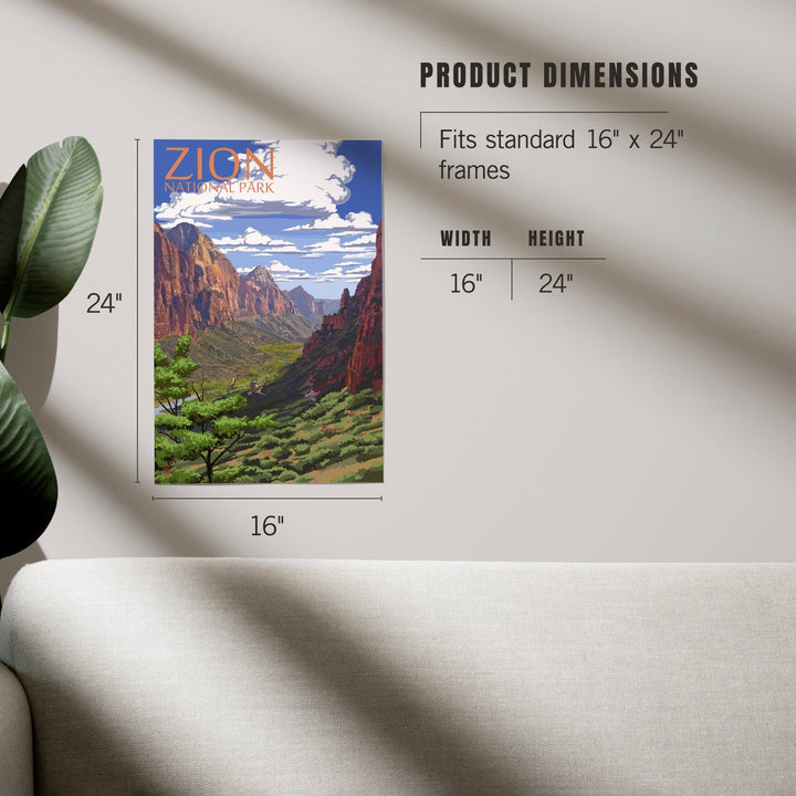 Zion National Park, Utah, Art & Giclee Prints Art Lantern Press