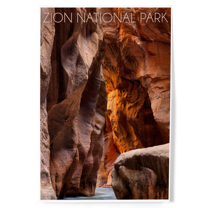 Zion National Park, Utah, Slot Canyon, Art & Giclee Prints Art Lantern Press 8 x 12 Art Print