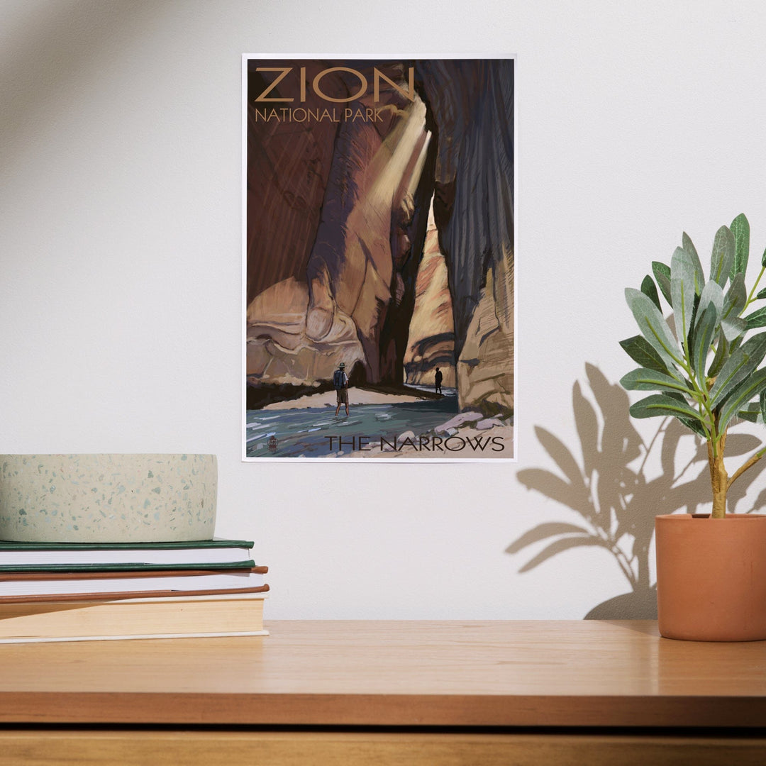 Zion National Park, Utah, The Narrows, Art & Giclee Prints Art Lantern Press