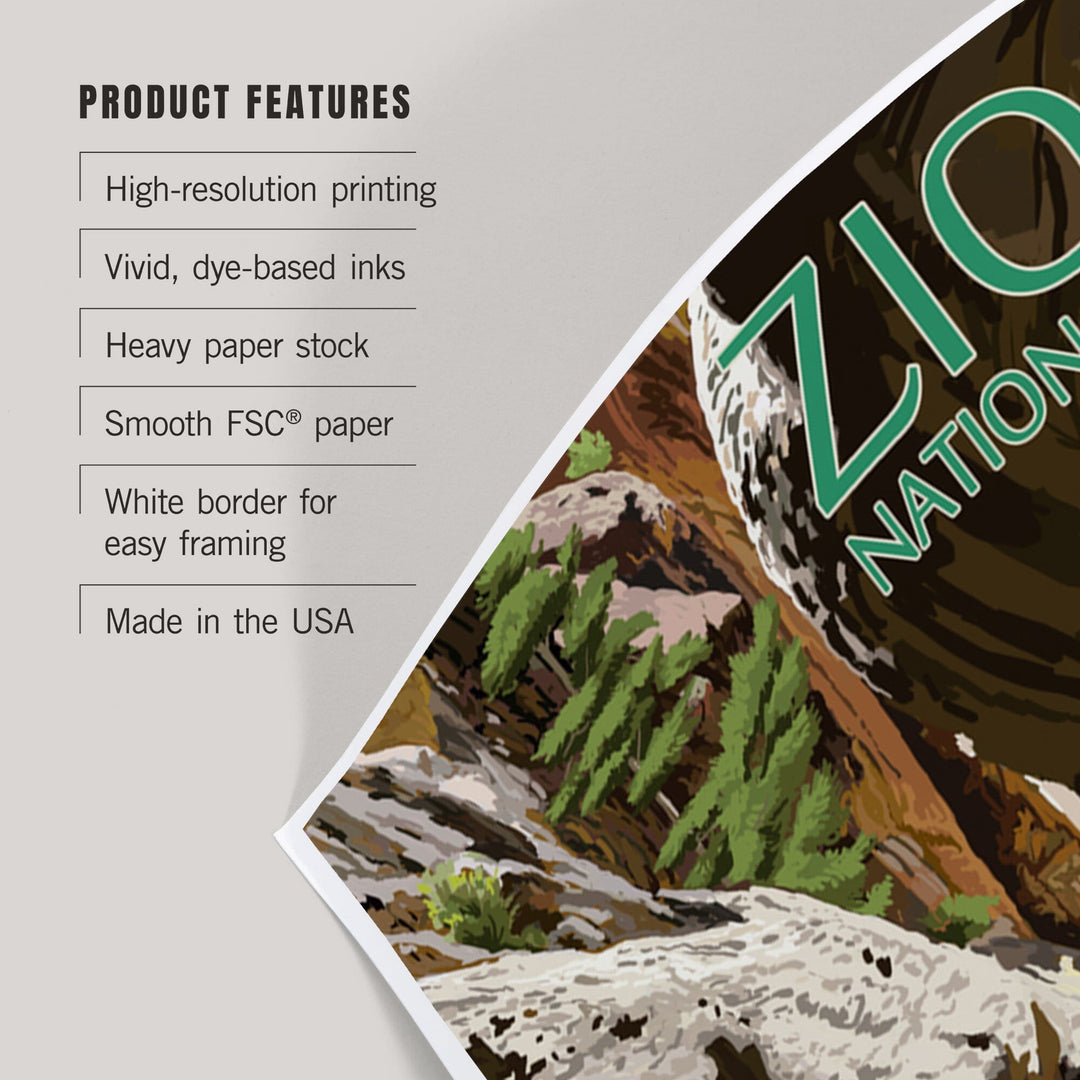 Zion National Park, Utah, The Subway, Art & Giclee Prints Art Lantern Press
