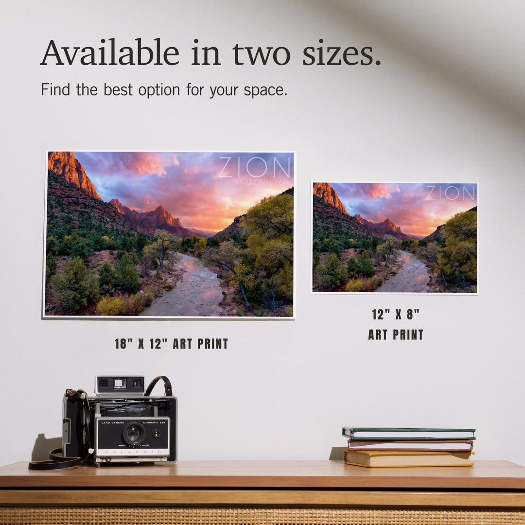 Zion National Park, Utah, The Watchman, Art & Giclee Prints Art Lantern Press