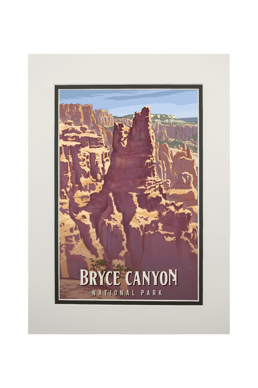 Bryce Canyon National Park, Utah, Painterly National Park Series, Art & Giclee Prints - Lantern Press