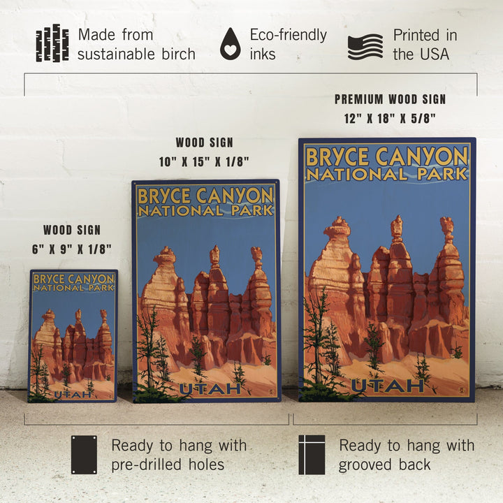 Bryce Canyon National Park, Utah, Summer #2, Lantern Press Artwork, Wood Signs and Postcards - Lantern Press