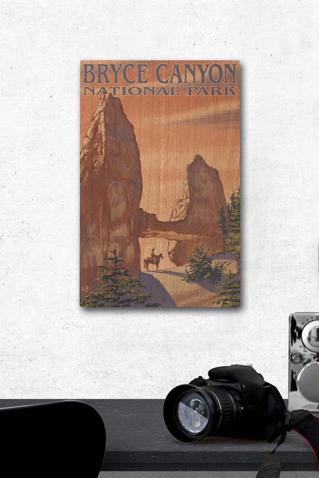 Bryce Canyon National Park, Utah, Tower Bridge, Painterly Series, Lantern Press Artwork, Wood Signs and Postcards - Lantern Press