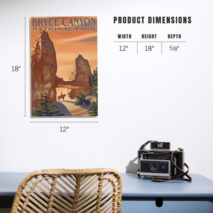 Bryce Canyon National Park, Utah, Tower Bridge, Painterly Series, Lantern Press Artwork, Wood Signs and Postcards - Lantern Press