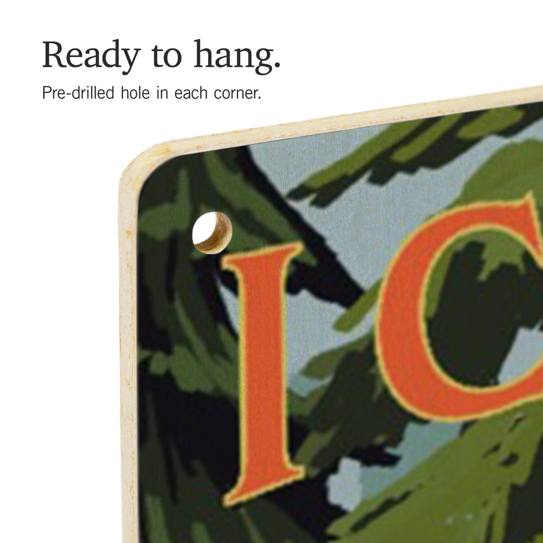 California Redwoods, Destination Signpost, I Came I Saw, Lantern Press Artwork, Wood Signs and Postcards - Lantern Press