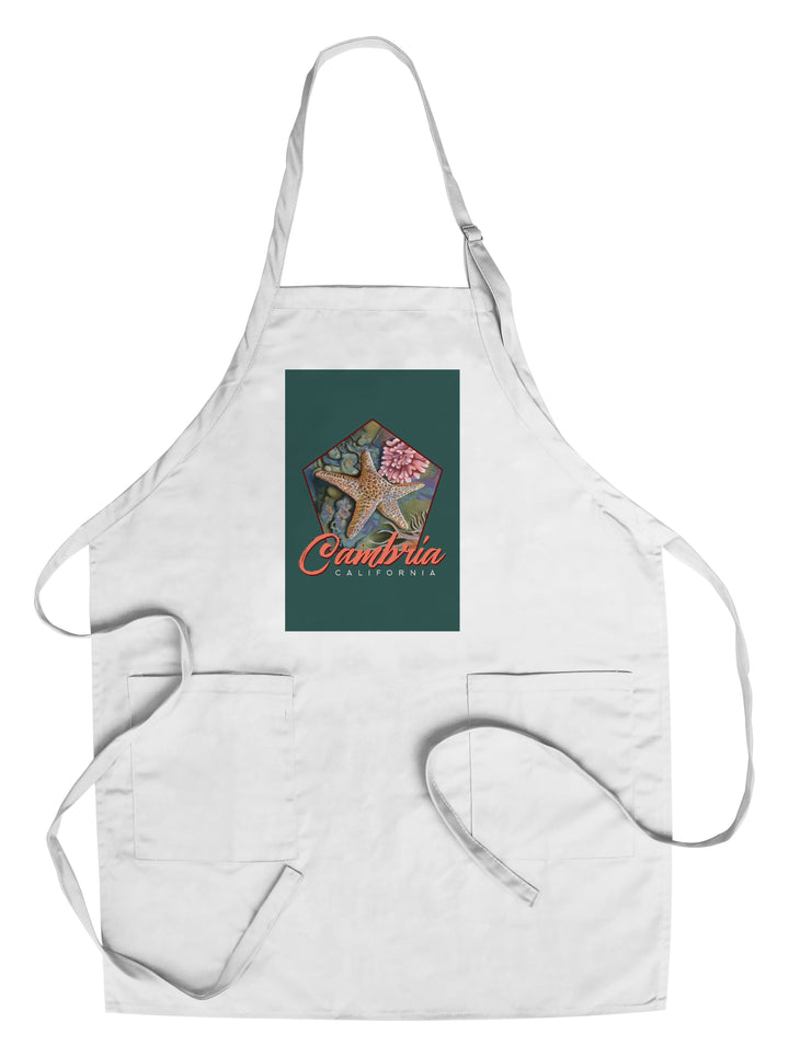 Cambria, California, Tidepool, Contour, Organic Cotton Kitchen Tea Towels - Lantern Press